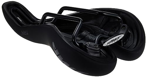 Ergonomic Bike Saddle - Medium Black Comfort Cycling Seat for Road & MTB