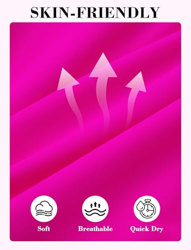 Hot Pink Tween Girls Sporty Color Block Bikini Set with Adjustable Straps Size 13-14 Years