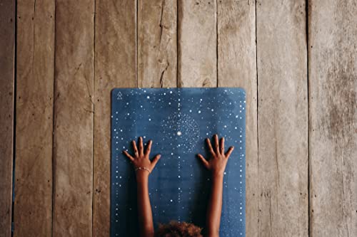 Celestial 1.5mm Eco Yoga Mat – Combo Design for Hot & Power Yoga with Carry Strap
