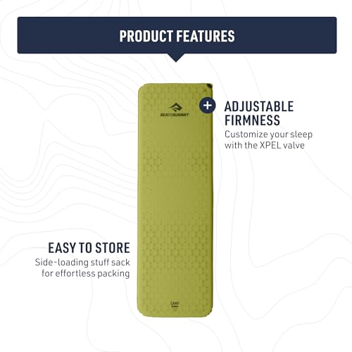 Sea to Summit Camp Plus SI Sleeping Mat - Rectangular, Regular Size, 72 x 25.2 inches