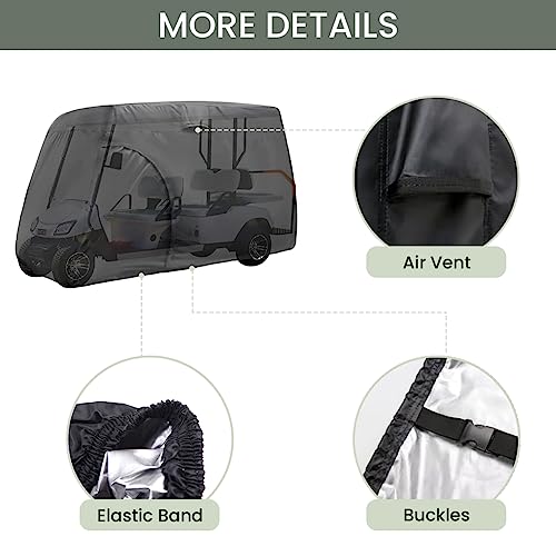 6/8 Passenger Golf Cart Cover Rainproof Weatherproof Protection - 156" L