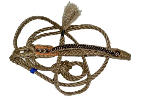 Full Leather Junior Bull Rope 10.6 ft for Calf and Small Steer Riding