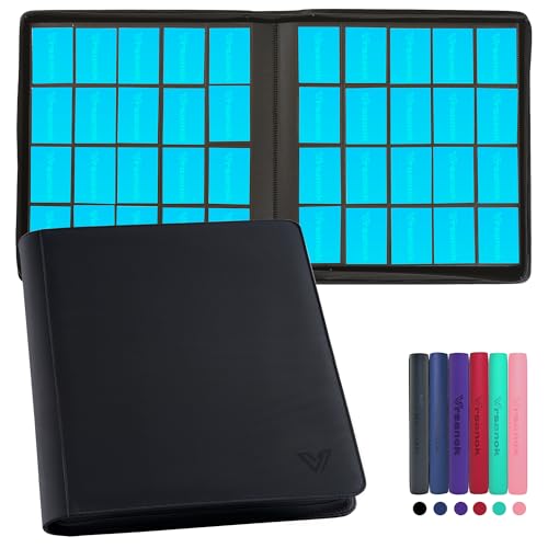 Vrsanok 20 Pocket Trading Card Binder Black - Holds 2000 Cards