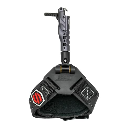 Scott Ghost Archery Release - Magnetic Auto-Trigger, Stainless Steel Hook, Adjustable Fit