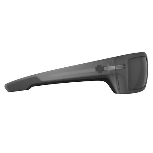 SPY+ - REBAR SE ANSI, Matte Translucent Gunmetal, Happy Gray Gunmetal Spectra Mirror, Medium-Large, Sunglasses, Unisex, Adult