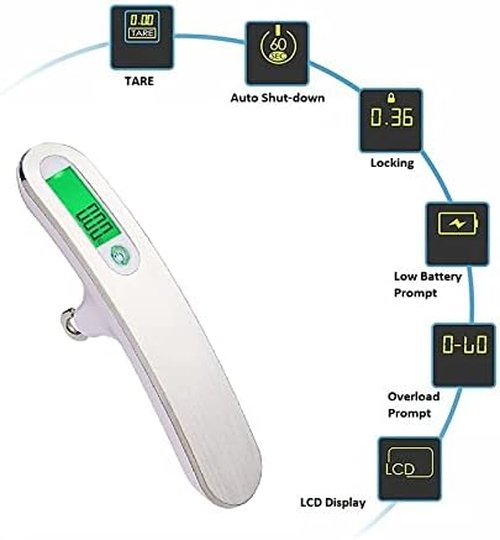 Archery Bow Scale - LCD Display Tuning Scale for Recurve & Compound Bows | 110 lb/50 kg