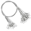 11.8 Inch Saltwater Fishing Leader Wire 50lb Strength 20pcs - Stainless Steel