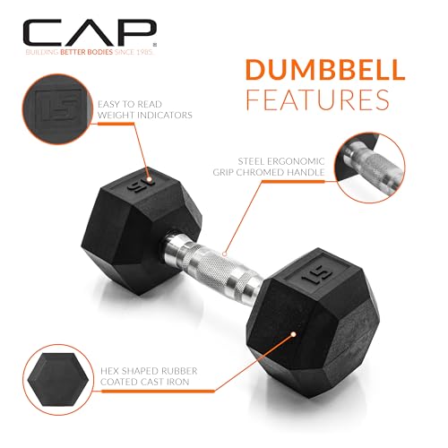 Rubber Coated Dumbbell Set with Vertical Rack - 100, 150, 210 lbs Options
