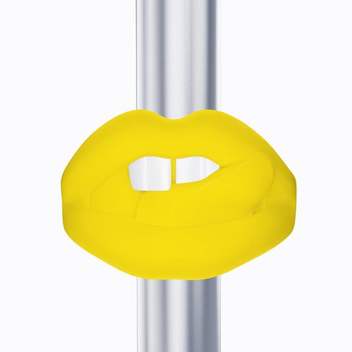 Volo UGH Lip Bicycle Tail Light Stroller Scotter Lights Safety Lights Skateboard Rear Helmet Biking Rechargeable Cool Cycling Decorations Kids Women Gift Yellow