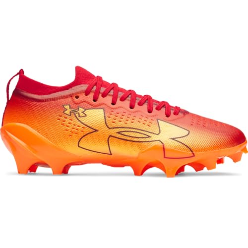 Under Armour Men's Blur Pro Molded TPU Football Cleats 11.5 Red Blaze Orange Cardinal
