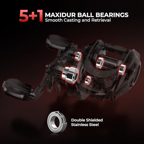 Fishing Rod and Reel Combo - KastKing Brutus Twin-Tip, 6'6" M, Right-Hand Reel
