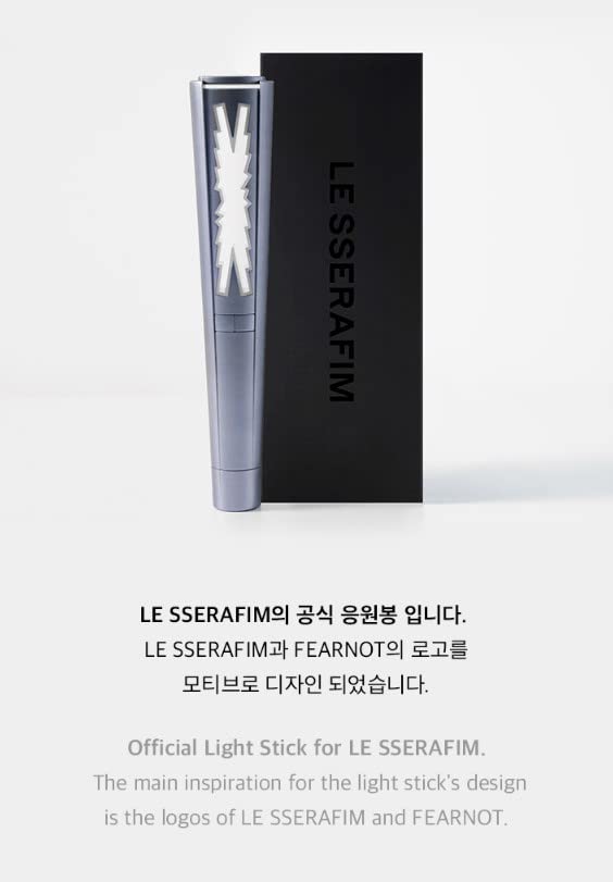 Official LE SSERAFIM Light Stick - K-pop Merchandise with Dust Bag & Strap
