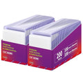 400 Pack Card Sleeves 3x4 Inches for Trading Cards - 200 Hard + 200 Soft Sleeves