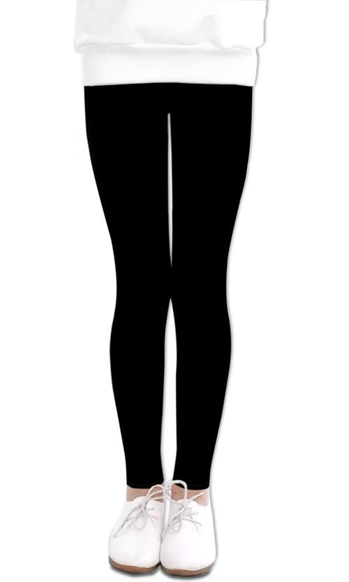 3 Pack Little Girls' Stretch Soft Athletic Leggings Kids Sweet Solid Yoga Comfy Pants Full Length 6t - 7t 3 PC Black