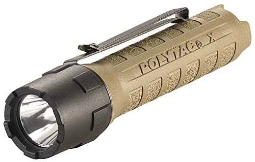 Rechargeable Coyote PolyTac X USB Tactical Flashlight 600 Lumens with Box
