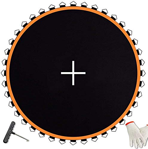 12 ft Round Trampoline Mat Replacement with UV-Resistant PVC & 72 V-Rings