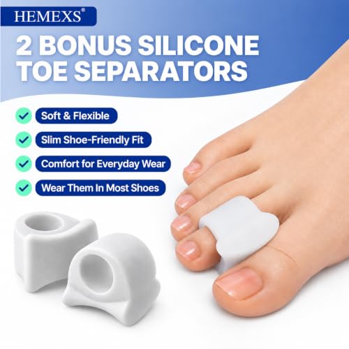 Bunion Corrector for Women & Men Grey 1 Pack - Adjustable Toe Straightener for Big Toe Alignment