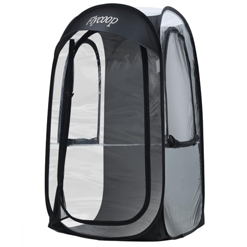 Flycoop Black 37x37x63-Inch Pop Up Sports Tent for One Person Winter Camping