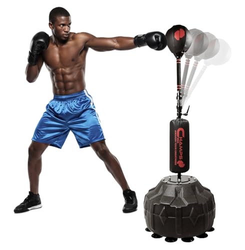 Adjustable Reflex Punching Bag Stand with Suction Cups for Boxing MMA Training