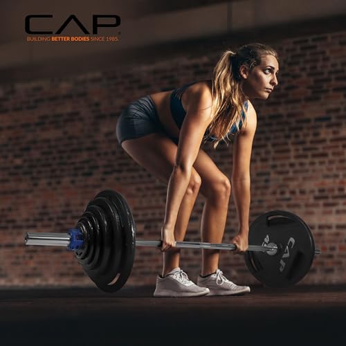 CAP Barbell 6FT Classic Olympic Weight Barbell - Chrome, 500LB Capacity