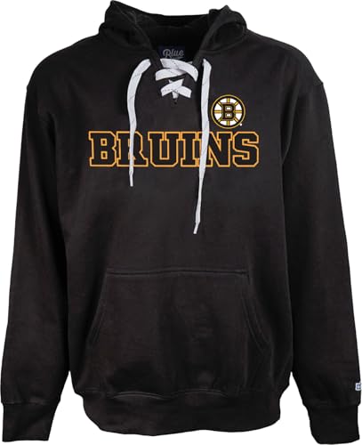 Blue 84 NHL Boston Bruins Hoodie - XX-Large Unisex Hockey Sweatshirt
