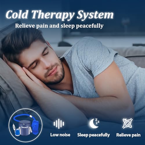 Inmoredo Cold Therapy Machine for Knee with Blue Cover - Post-Surgery Relief
