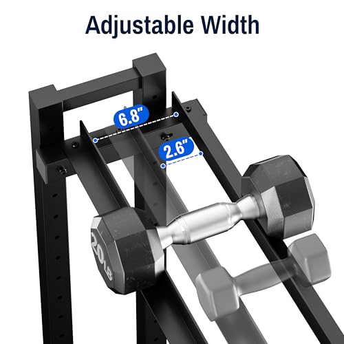 Heavy-Duty Adjustable Dumbbell Rack - 1200LBS Capacity for Home Gym