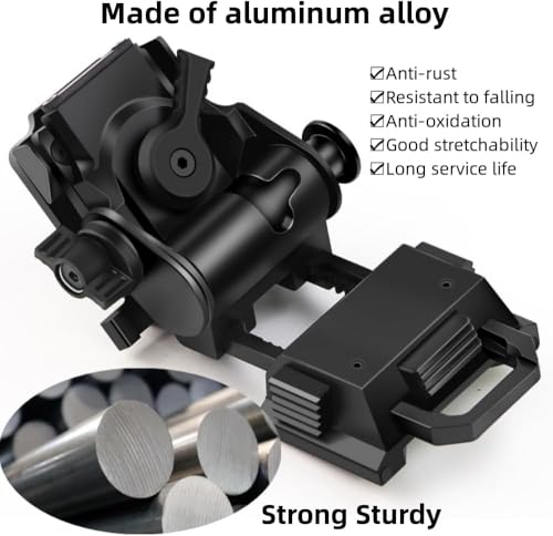 HTPREC Black G24 Night Vision Goggle Mount for PVS14/15/18 | Adjustable Helmet Adapter
