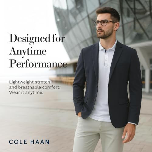 XX-Large Cole Haan Trafton Golf Polo Shirt for Men - Lightweight, 4-Way Stretch, Moisture-Wicking, Silt Green