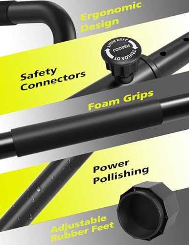Heavy Duty Adjustable Dip Station - Steel Parallel Bars for Home Fitness, Strength Training