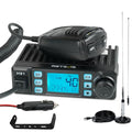 CB Radio Kit with Magnetic Mount Antenna for Truck - AM/FM Mini CB Radio with Noise Reduction