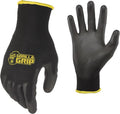Gorilla Grip Never Slip All-Purpose Grip Gloves Medium Black/Yellow
