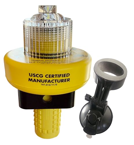 SOS LED Distress Signal Light with IR & Float Ring - USCG Approved, White