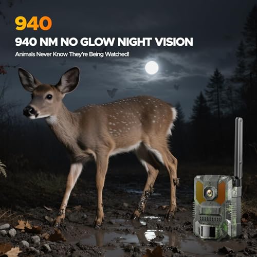 Cellular Trail Camera with 2.5K Live Feed and Built-in SIM Card