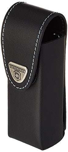 Leather Belt Pouch for Swiss Army Knife - 120mm Black