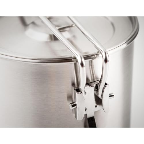 GSI Outdoors Glacier Stainless Camping Cookset with Pot, Frypan, Cups & Bowls