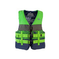 Men's Green Life Jacket for Waterskiing & Boating - Large, USCG Approved