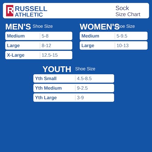 Medium Light Grey White Crew Socks 6-Pack - Moisture-Wicking Cushioned Support
