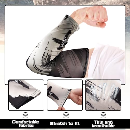 Geyoga 6 Pairs Youth Arm Sleeves Baseball Football Religious Small