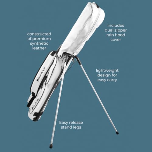 Orlimar Pitch 'N Putt Elite Gray/White Sunday Golf Bag with Stand