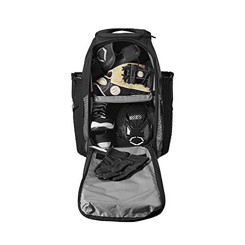 Louisville Slugger Prime Stick Pack 2.0 Black - Baseball Bat Backpack with 4 Bats & Accessories