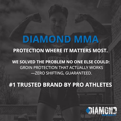 Medium Diamond MMA Jock Strap with Cup for Men - High Impact Groin Support