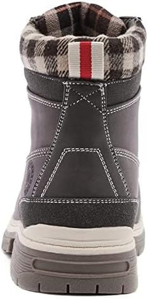 ANJOUFEMME Waterproof Work Hiking Boots for Women - Lightweight Ankle Boots for Snow & Winter Trekking