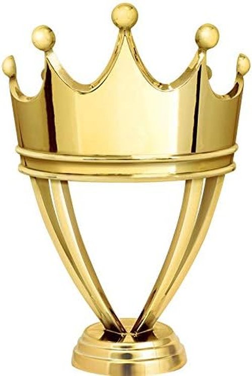 Crown Awards Gold Crown Trophy - 11" First Place Award with Free Engraving Included