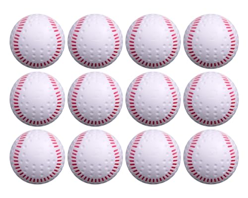 Baden 12-Pack Dimpled Baseballs for Pitching Machines & Training