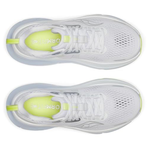 Saucony Women's Guide 18 Running Sneakers - White/Ice Melt, Size 8