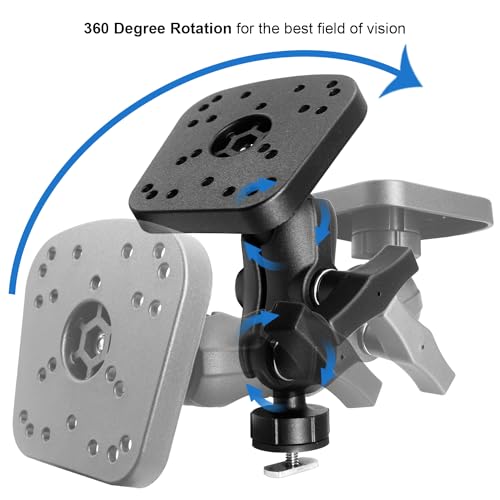 Fish Finder Mount with 1.5 Inch Track Ball Base for Kayak Boat