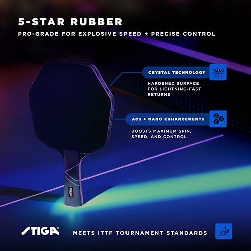 STIGA Cybershape Eclipse Ping Pong Paddle - Elite Control & Spin