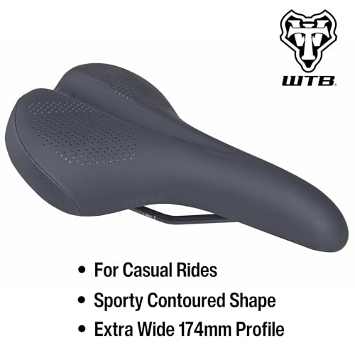 WTB Comfort Bike Saddle - Extra Wide, Plush Padding, Contoured Shape
