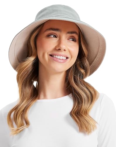 Solbari Women's UPF 50+ Holiday Sun Hat Large-X-Large Green/Beige